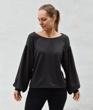 ADELA lightweight sweatshirt in Charcoal