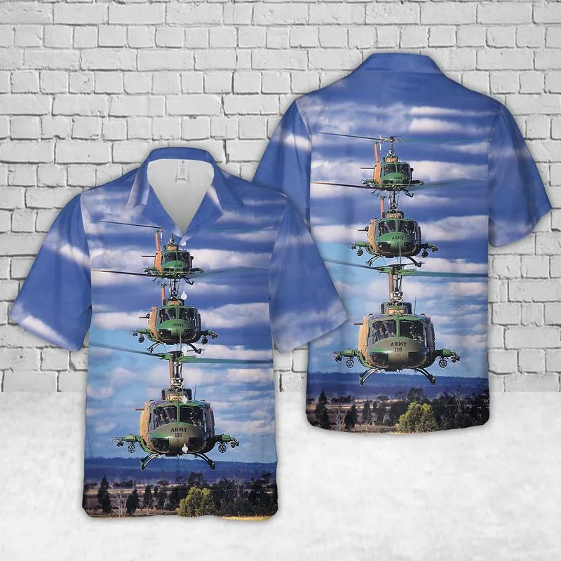 Australia Army Bell UH-1H Iroquois (205) Hawaiian Shirt