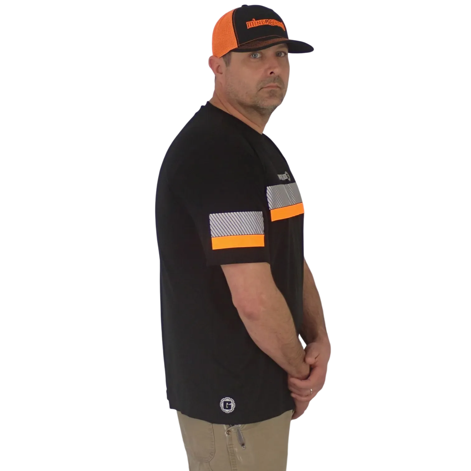 Blemished Miner Strong Reflective Short Sleeve Safety Shirt
