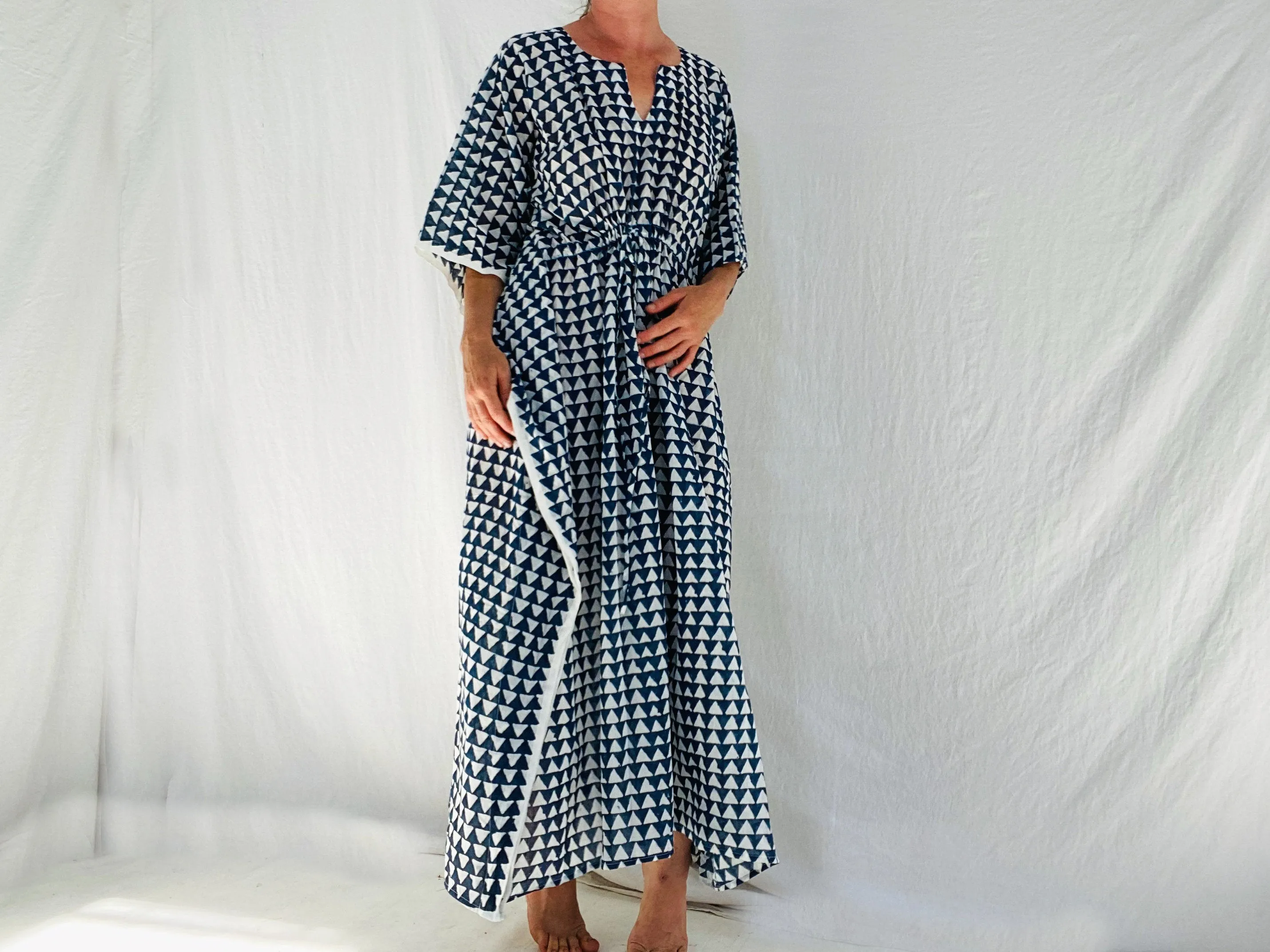 Block Print Caftan.