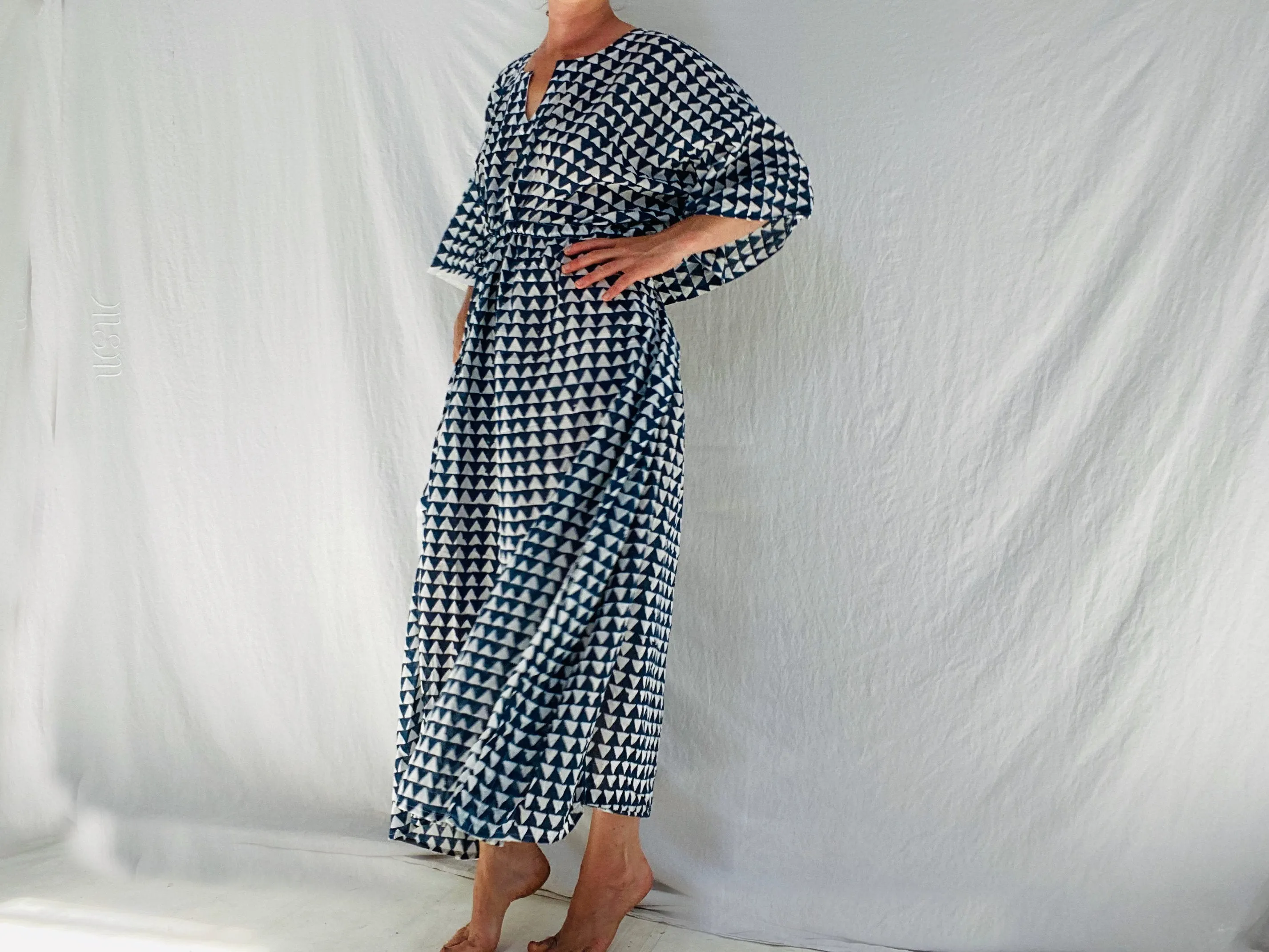 Block Print Caftan.