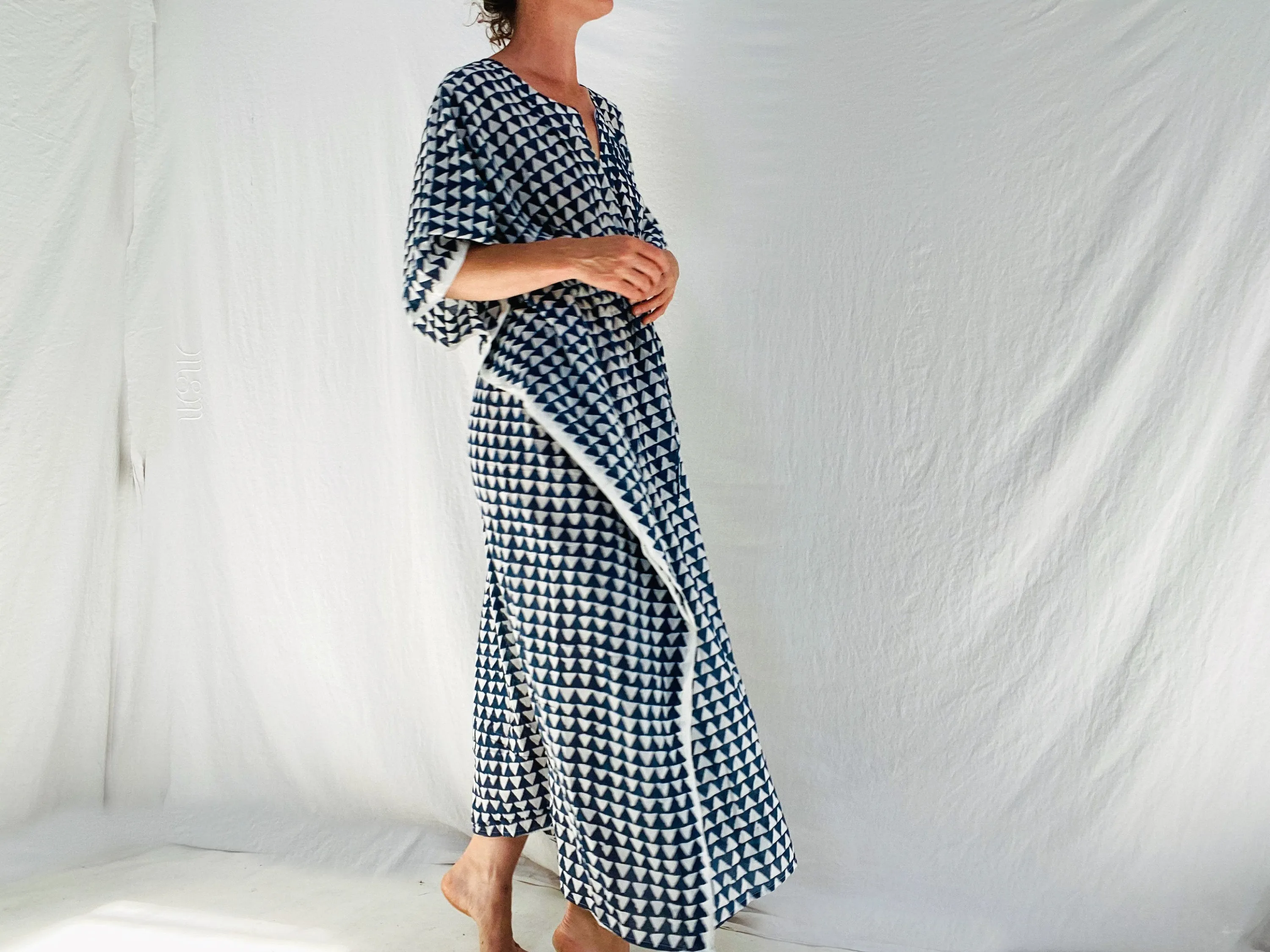 Block Print Caftan.