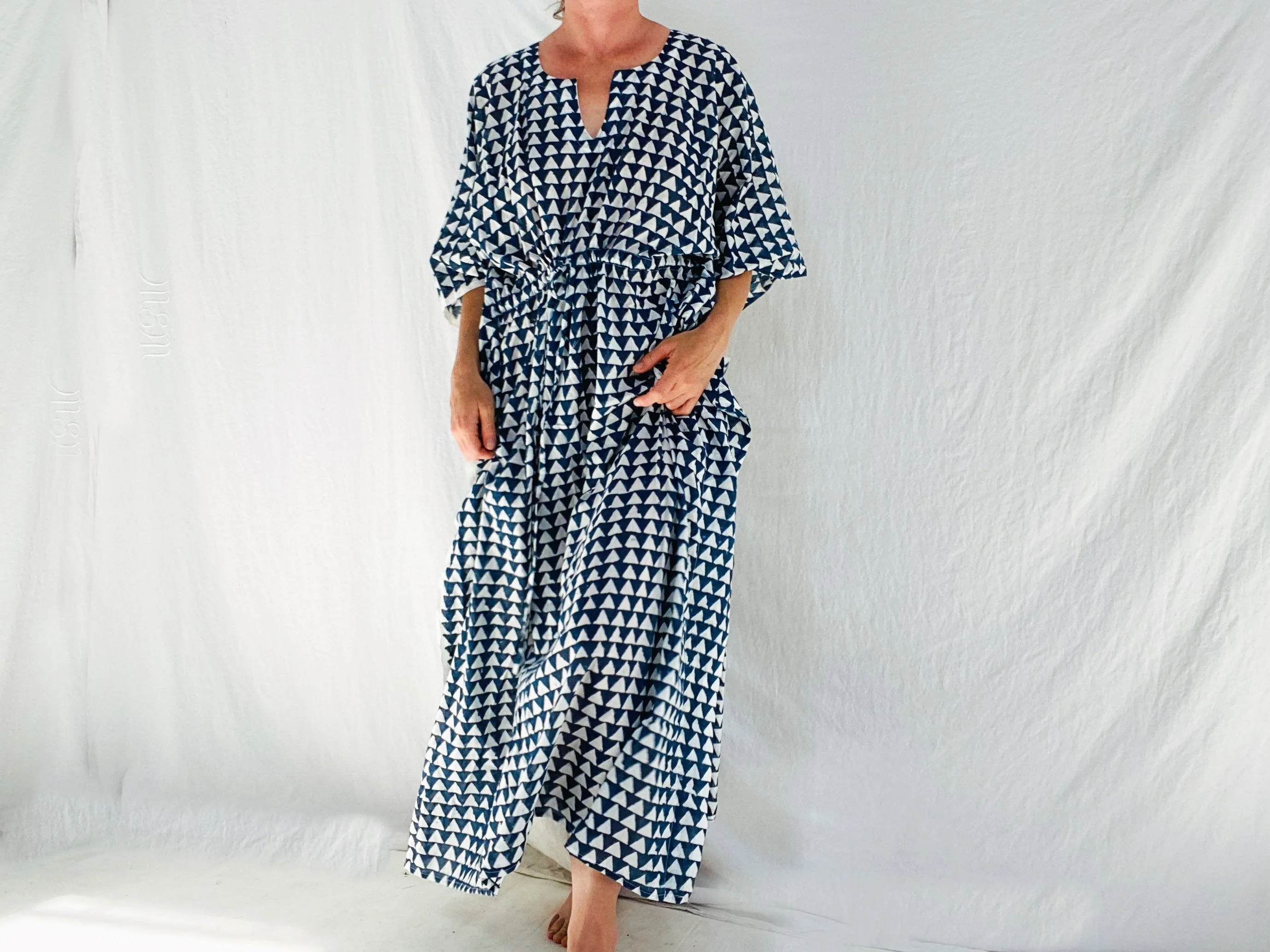 Block Print Caftan.
