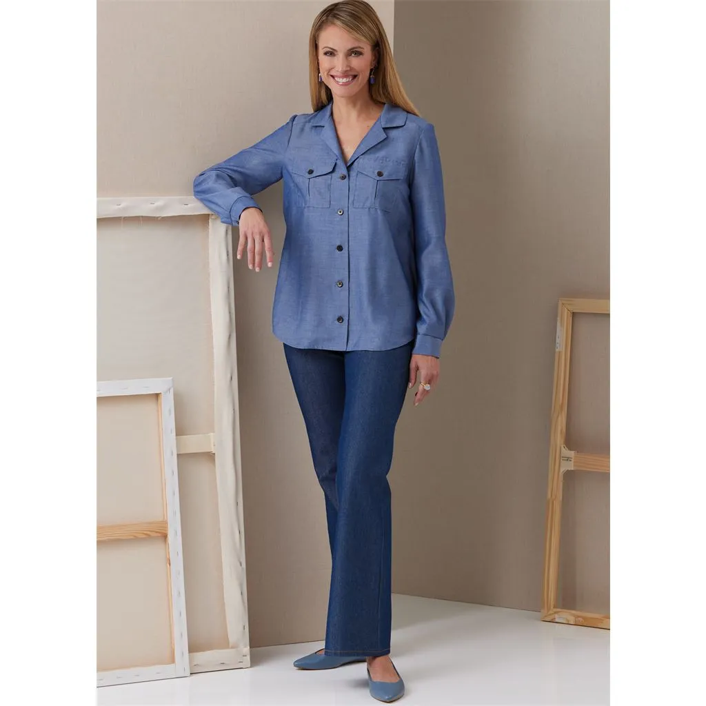 Butterick Pattern B6924 Misses' Shirts By Palmer / Pletsch