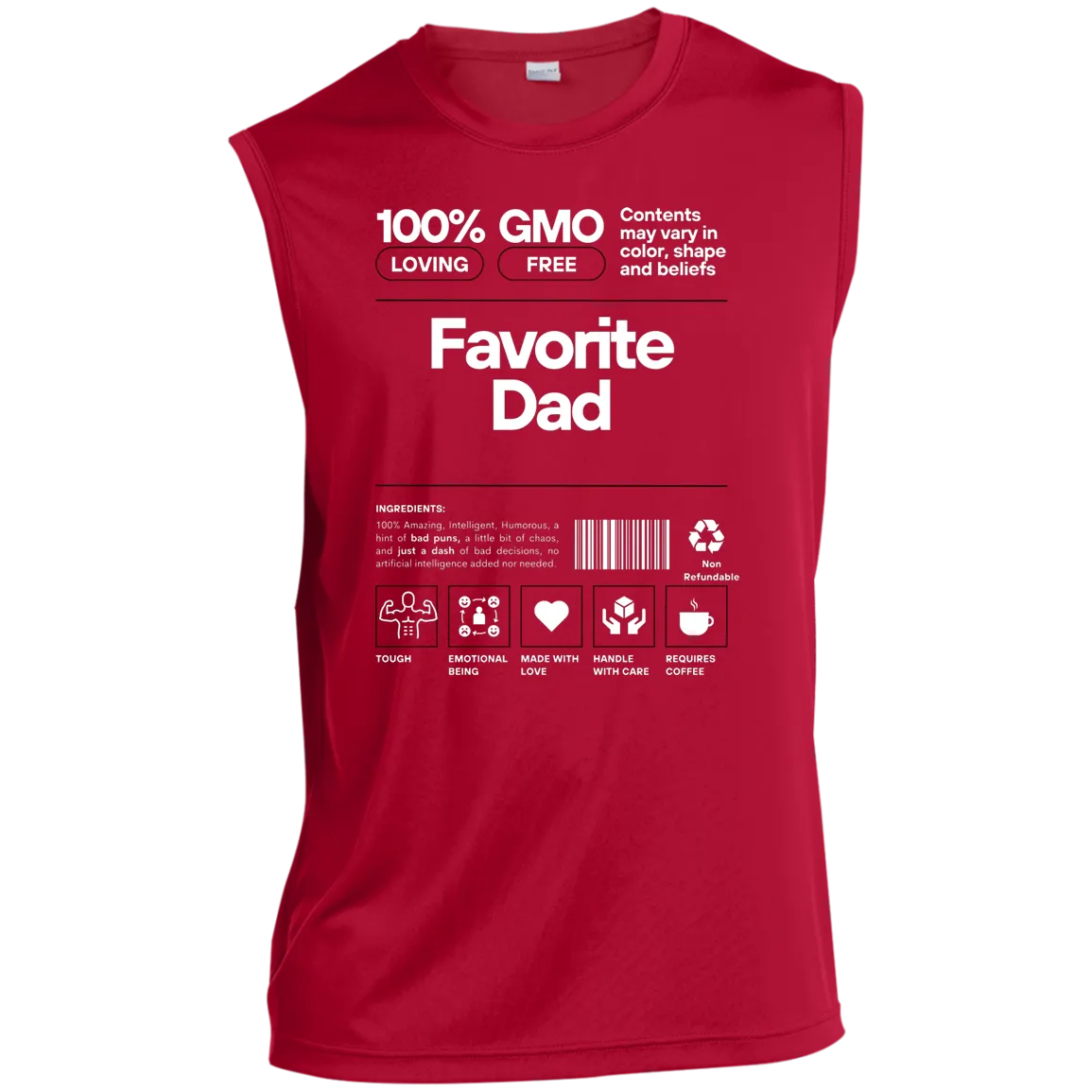Favorite Dad Ingredients -- Men’s Sleeveless Performance Tee