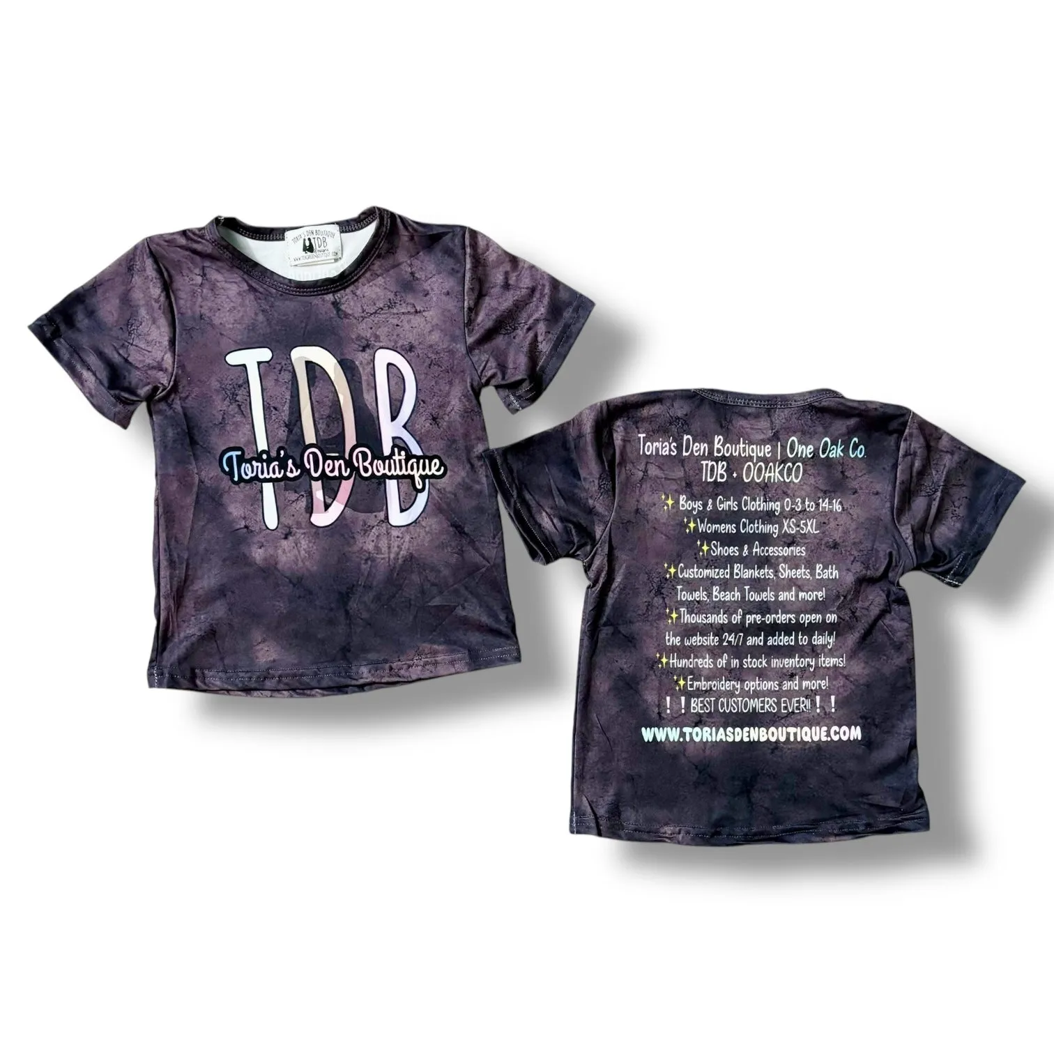 L 2XL Adult TDB Tees Size Down One  *CLOSEOUT SALE*