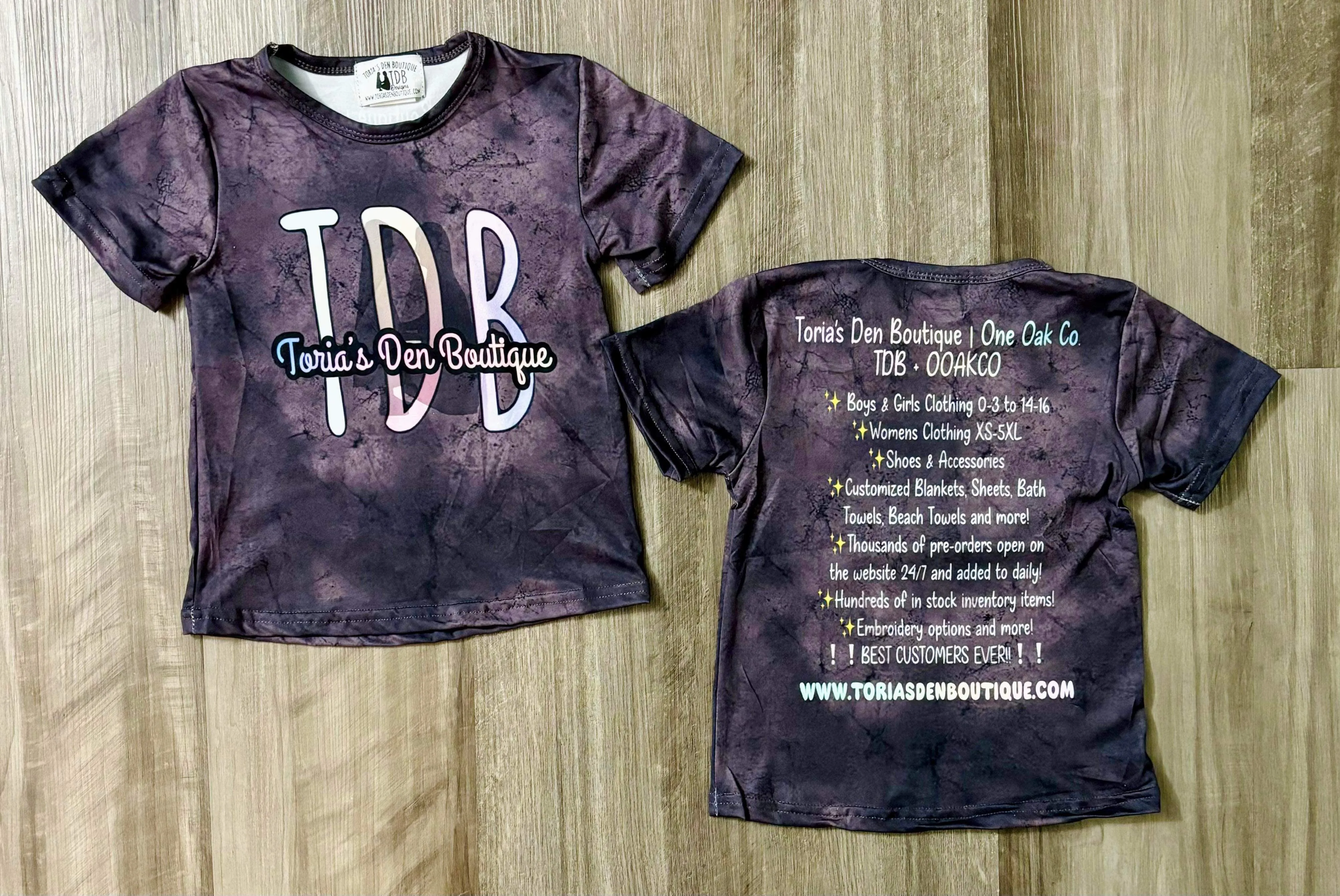 L 2XL Adult TDB Tees Size Down One  *CLOSEOUT SALE*