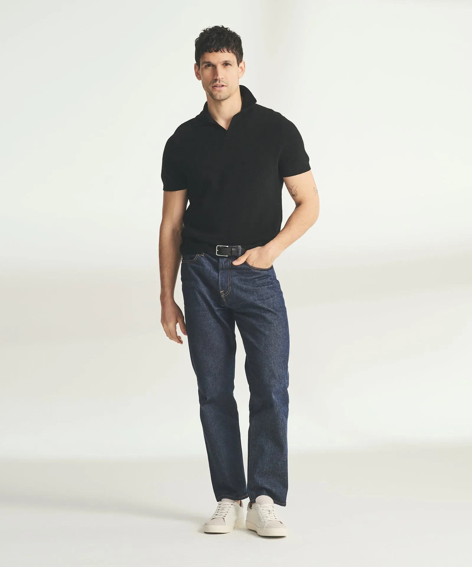 Lightweight Cashmere Short Sleeve Polo