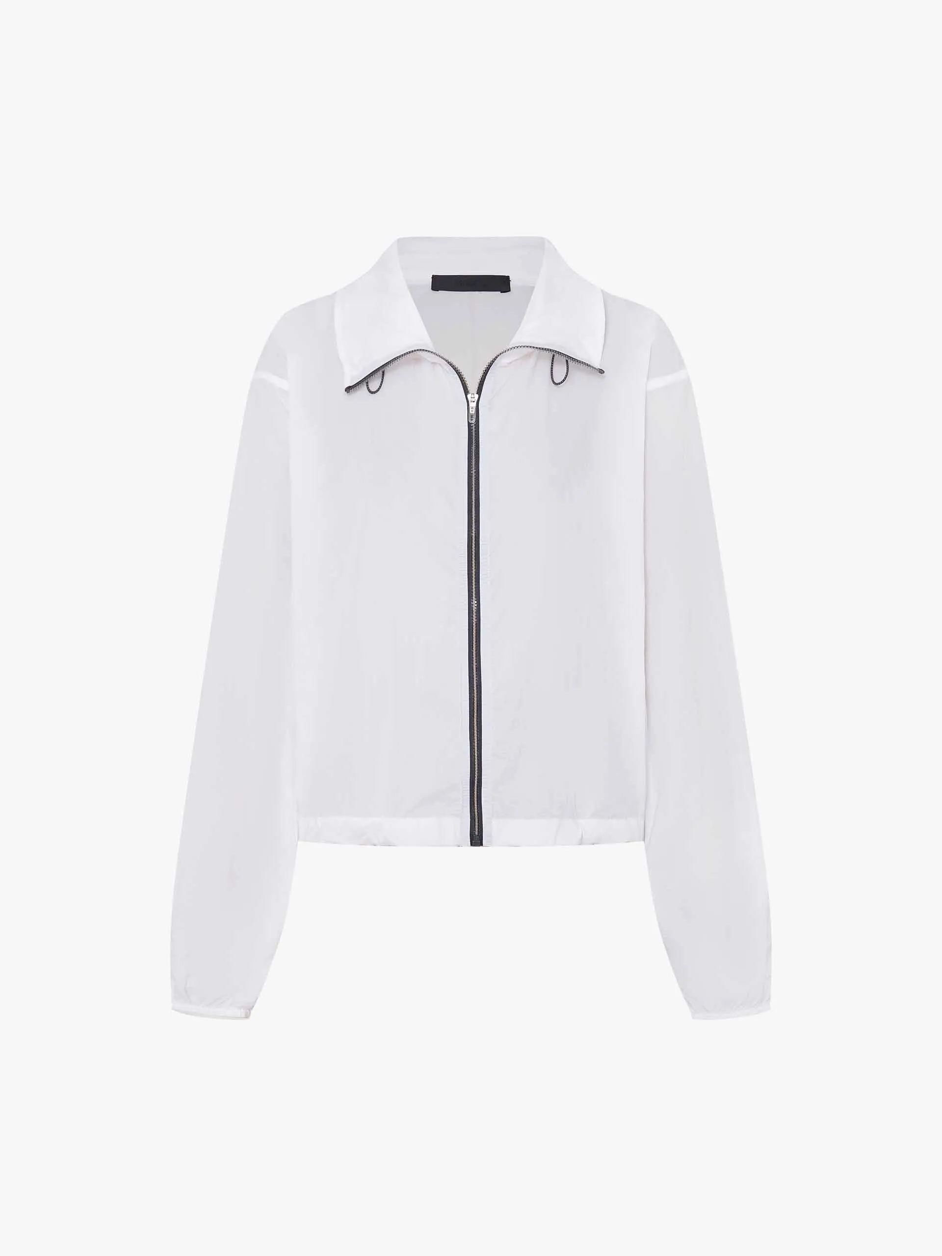 Lightweight Drawstring Cropped Jacket