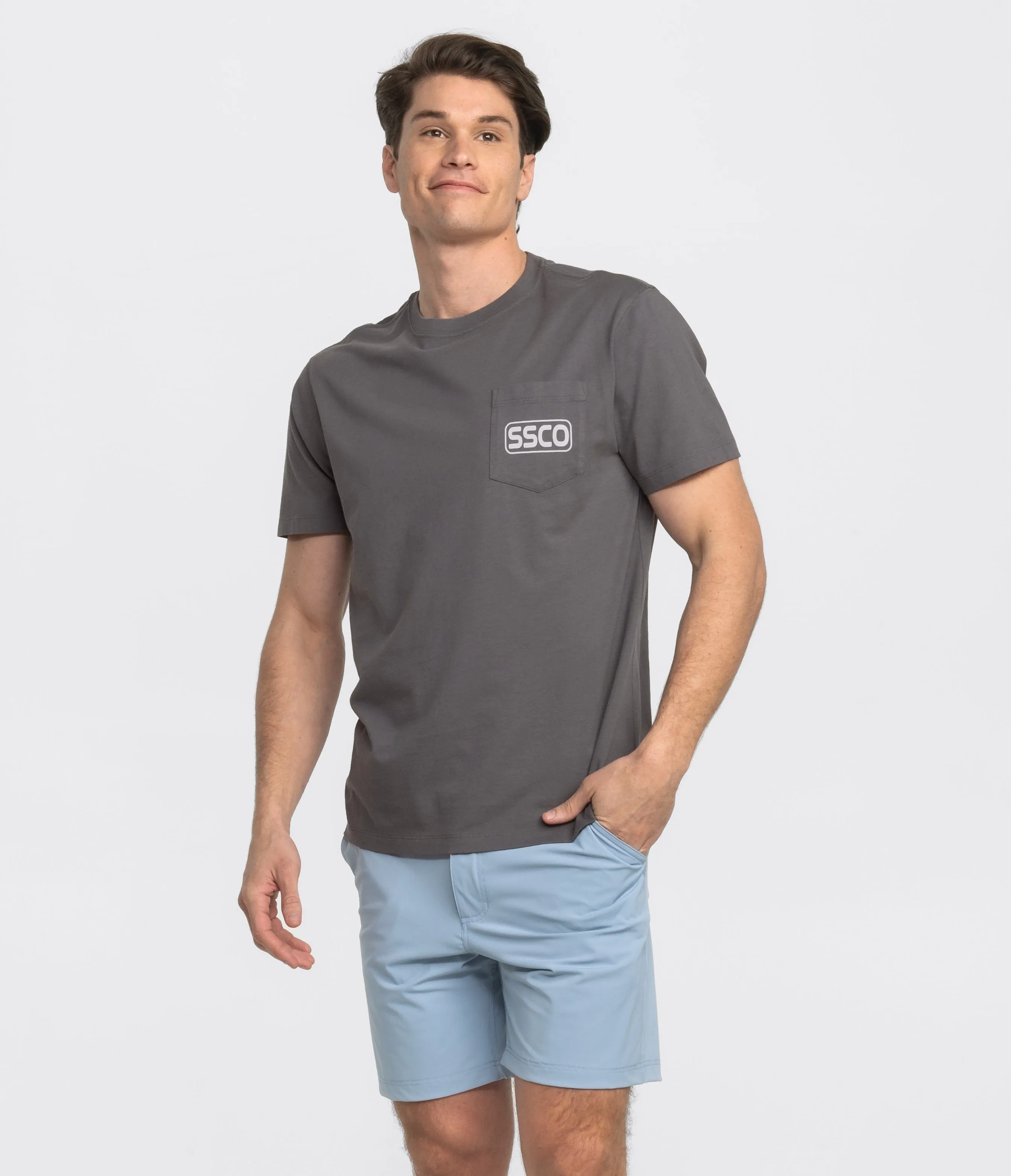 Long Drive Home Tee SS - Volcanic Ash