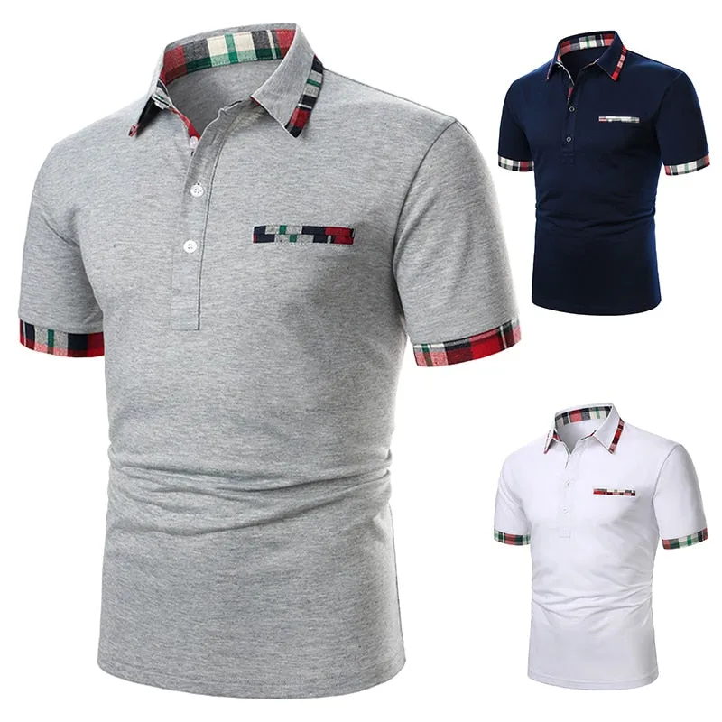 Plaid Men's Short Sleeve T-shirt