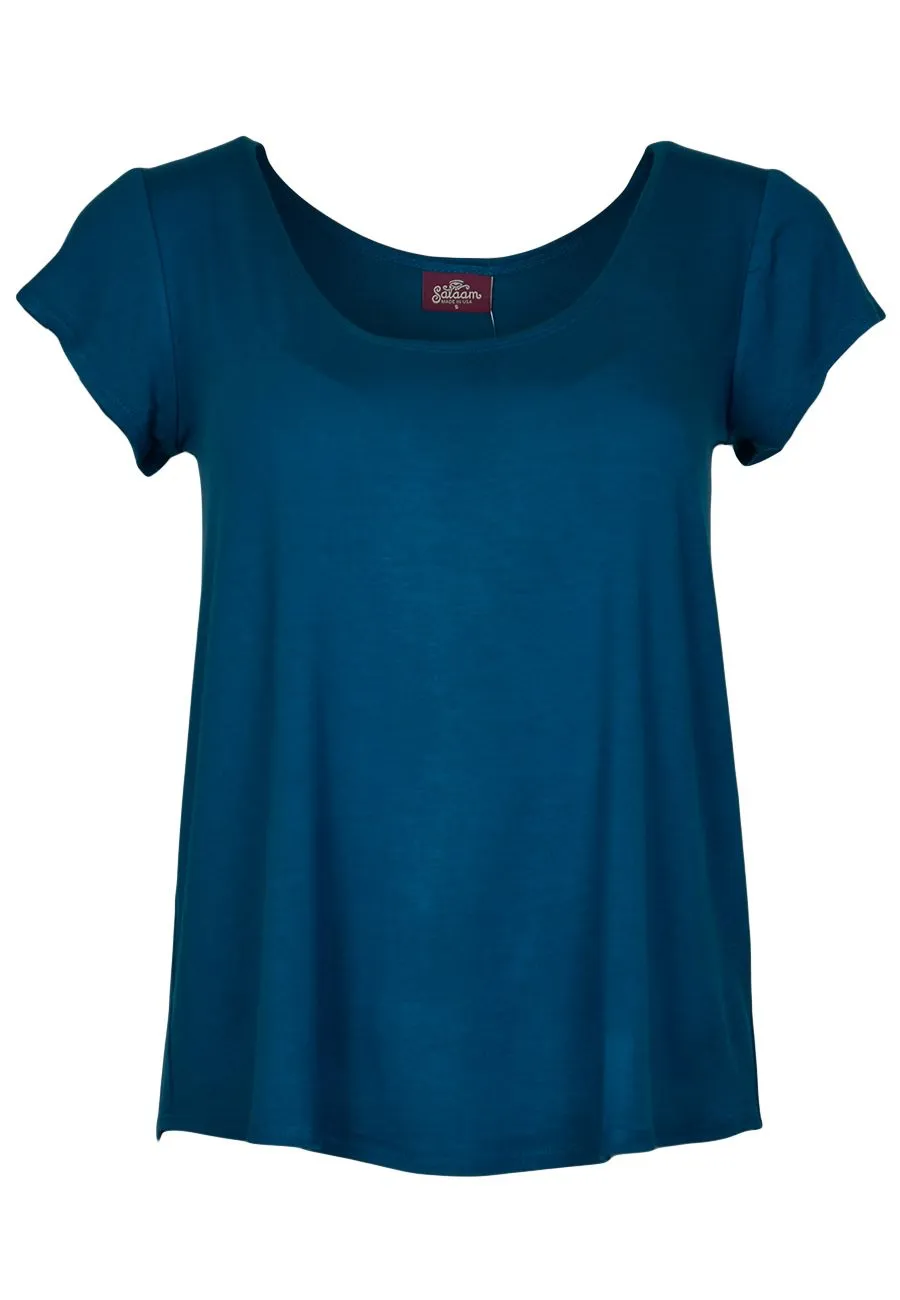 Salaam Solid Cora Tee | Marine