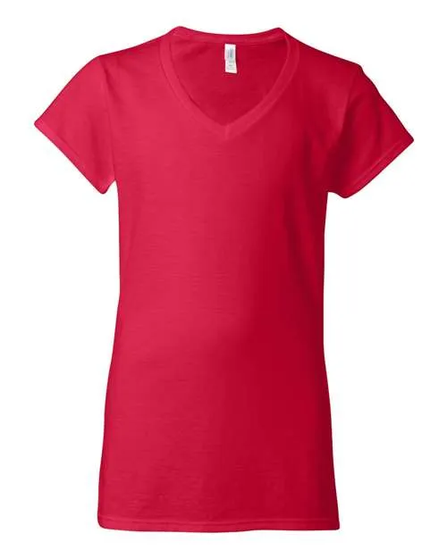 Softstyle Womens V-Neck T-Shirt - 64V00L