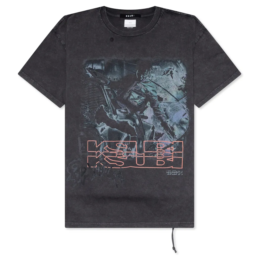 Super Juice Biggie S/S Tee - Sun Fade Black