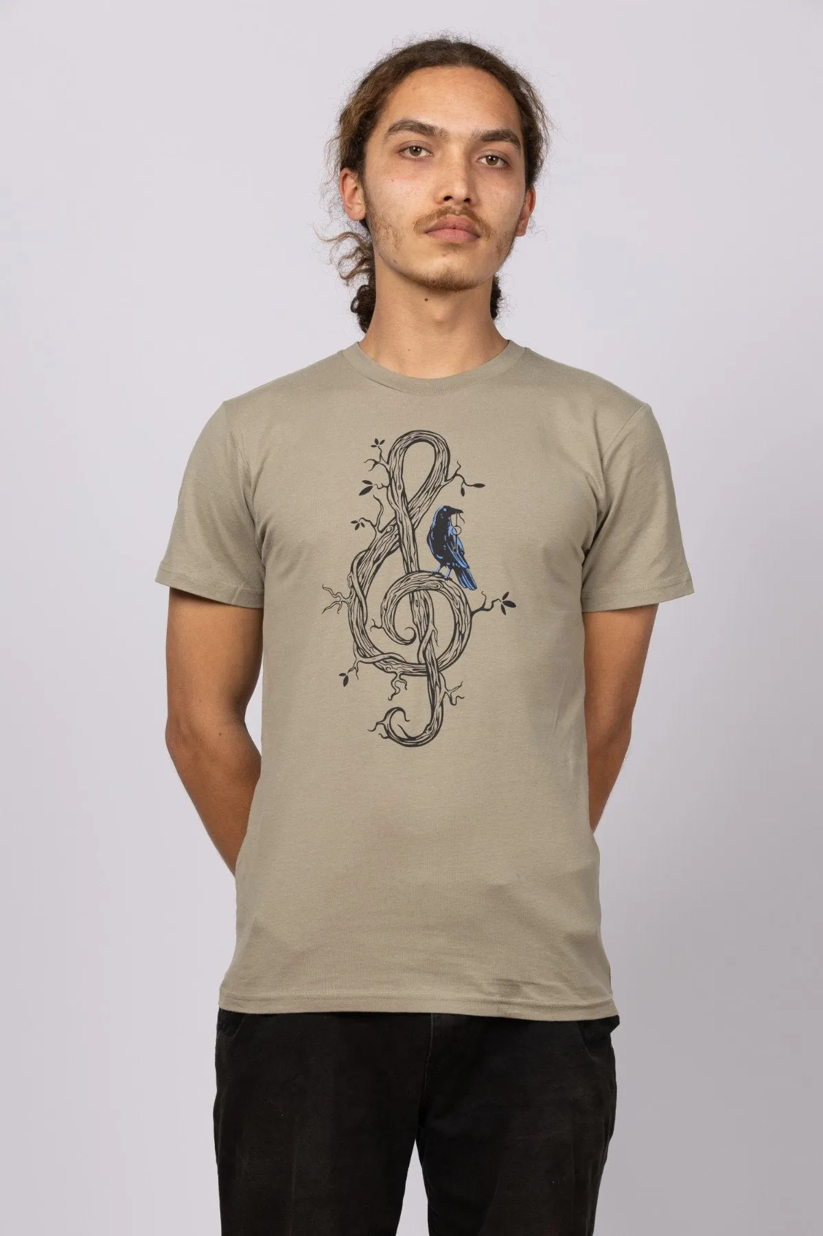 Treble Clef Eucalyptus Mens T Shirt