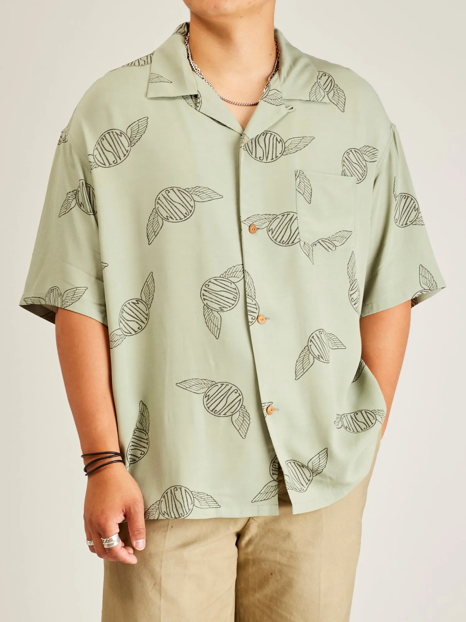 Wallis Shirt S/S in Light Green