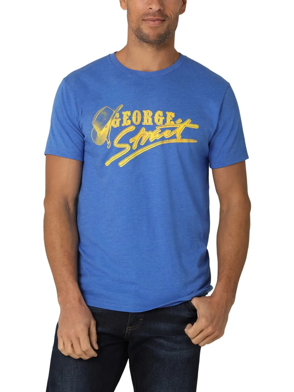 Wrangler Men's George Strait Blue Heather T-Shirt